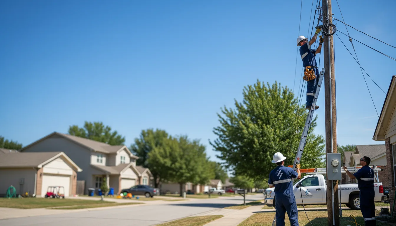 Residential electrician providing installation services in Shoup, ID